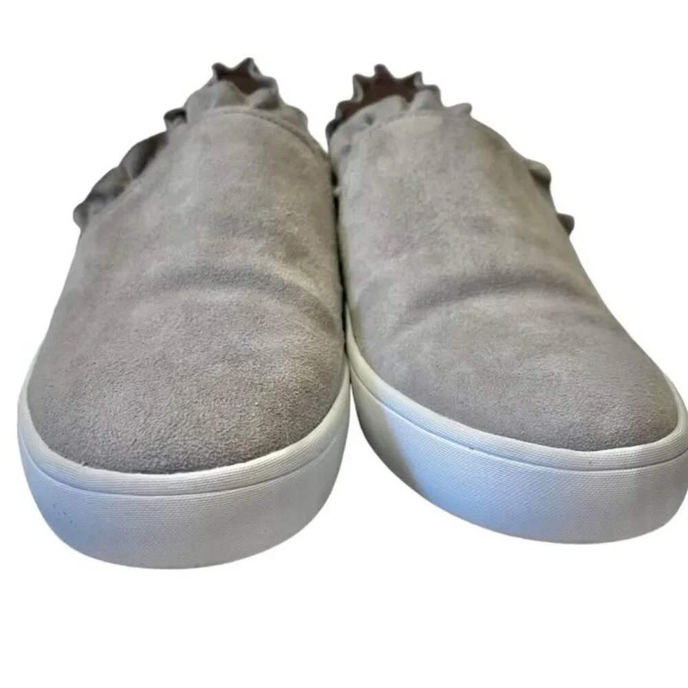 Kate Spade Suede Scalloped Detail Slip On Sneakers Shoes Women’s size 9.5